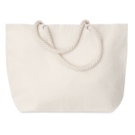 Sac de plage personnalisé avec poignées en corde 220 g/m2 Nautics couleur beige