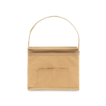 Sac isotherme en kraft avec anse et poche, pour 6 canettes Kraft couleur beige troisième vue