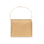 Sac isotherme en kraft avec anse et poche, pour 6 canettes Kraft couleur beige quatrième vue