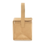 Sac isotherme en kraft avec anse et poche, pour 6 canettes Kraft couleur beige cinquième vue