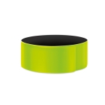 Bracelets personnalisés réfléchissants en PVC fluorescent VisiPro couleur jaune deuxième vue