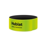Bracelets personnalisés réfléchissants en PVC fluorescent VisiPro couleur jaune deuxième vue principale