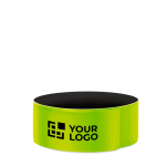 Bracelets personnalisés réfléchissants en PVC fluorescent VisiPro vue avec zone d'impression