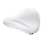 Housse de selle en plastique recyclé RPET avec élastique couleur blanc