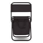 Chaise pliante d'extérieur avec compartiment glacière Plage Chill couleur noir troisième vue