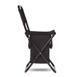 Chaise pliante d'extérieur avec compartiment glacière Plage Chill couleur noir cinquième vue