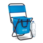 Chaise pliante d'extérieur avec compartiment glacière Plage Chill couleur bleu roi deuxième vue principale