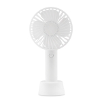 Ventilateur portable USB personnalisé avec batterie Chill couleur blanc