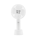 Ventilateur portable USB personnalisé avec batterie Chill couleur blanc deuxième vue