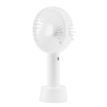 Ventilateur portable USB personnalisé avec batterie Chill couleur blanc troisième vue