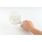Ventilateur portable USB personnalisé avec batterie Chill couleur blanc cinquième vue