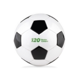 Petit ballon de football personnalisable avec logo imprimé Fútbol Mini couleur blanc/noir deuxième vue principale