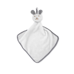 Doudou pour bébé personnalisé avec logo d'entreprise imprimé Dreamie couleur blanc
