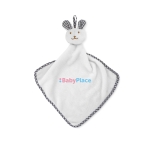Doudou pour bébé personnalisé avec logo d'entreprise imprimé Dreamie couleur blanc vue principale