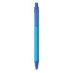 Stylos écologiques en PLA maïs et papier avec encre bleue Eco Colors couleur bleu deuxième vue