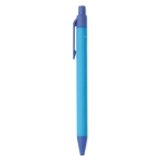Stylos écologiques en PLA maïs et papier avec encre bleue Eco Colors couleur bleu troisième vue