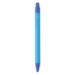 Stylos écologiques en PLA maïs et papier avec encre bleue Eco Colors couleur bleu quatrième vue