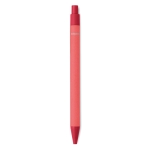 Stylos écologiques en PLA maïs et papier avec encre bleue Eco Colors couleur rouge quatrième vue