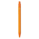 Stylos écologiques en PLA maïs et papier avec encre bleue Eco Colors couleur orange quatrième vue