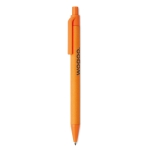 Stylos écologiques en PLA maïs et papier avec encre bleue Eco Colors couleur orange vue principale