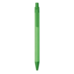 Stylos écologiques en PLA maïs et papier avec encre bleue Eco Colors couleur vert lime deuxième vue