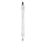 Stylo en plastique recyclé avec bouton poussoir et encre bleue Clean couleur noir deuxième vue