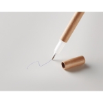 Stylo en carton avec marqueur promotionnel jaune Duo Carton couleur jaune sixième vue