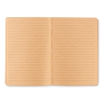 Carnet personnalisés avec couverture en liège A5 pages unies Corkstyle couleur beige troisième vue