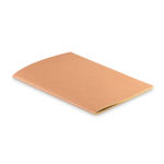 Carnet recyclé avec couverture en carton A5 feuilles lisses EcoStiched couleur beige