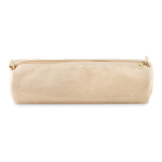 Trousse cylindrique en coton pas cher a personnalisé Cottonclub couleur beige