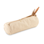 Trousse cylindrique en coton pas cher a personnalisé Cottonclub couleur beige deuxième vue