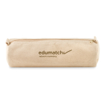 Trousse cylindrique en coton pas cher a personnalisé Cottonclub couleur beige vue principale
