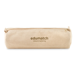 Trousse cylindrique en coton pas cher a personnalisé Cottonclub couleur beige deuxième vue principale