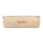Trousse cylindrique en coton pas cher a personnalisé Cottonclub couleur beige troisième vue principale