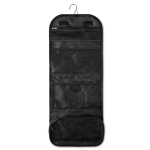 Trousse de toilette de voyage en polyester avec 2 compartiments Roller couleur noir quatrième vue