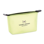 Trousse de toilette Portobello couleur vert lime transparent deuxième vue principale