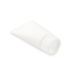 Crème solaire en tube avec logo facteur 25 SaveSun couleur blanc troisième vue