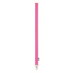 Lanyard en RPET mousqueton métallique et fermeture de sécurité 20 mm couleur rose quatrième vue