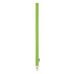 Lanyard en RPET mousqueton métallique et fermeture de sécurité 20 mm couleur vert pomme quatrième vue