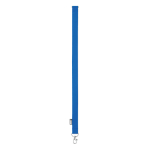 Lanyard en RPET mousqueton métallique et fermeture de sécurité 20 mm couleur bleu roi
