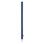 Lanyard en RPET mousqueton métallique et fermeture de sécurité 20 mm couleur bleu marine