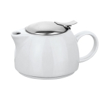 Service à thé avec théière personnalisée de 440 ml et tasse Duet couleur blanc deuxième vue