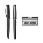 Lot de roller et stylo à encre bleue dans un étui rembourré Titan diverses couleurs