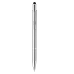 Stylo d'affaires mince en aluminium en bleu Encre Slimtouch couleur argenté mat première vue