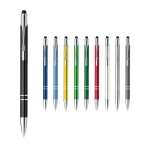 Stylo d'affaires mince en aluminium en bleu Encre Slimtouch diverses couleurs