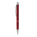 Stylos gravés avec finition en caoutchouc Encre bleue Springfield Soft couleur bordeaux