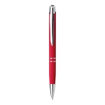 Stylos gravés avec finition en caoutchouc Encre bleue Springfield Soft couleur rouge première vue