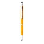 Stylos gravés avec finition en caoutchouc Encre bleue Springfield Soft couleur jaune première vue