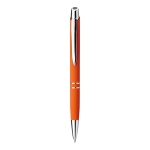 Stylos gravés avec finition en caoutchouc Encre bleue Springfield Soft couleur orange première vue