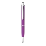Stylos gravés avec finition en caoutchouc Encre bleue Springfield Soft couleur violet première vue